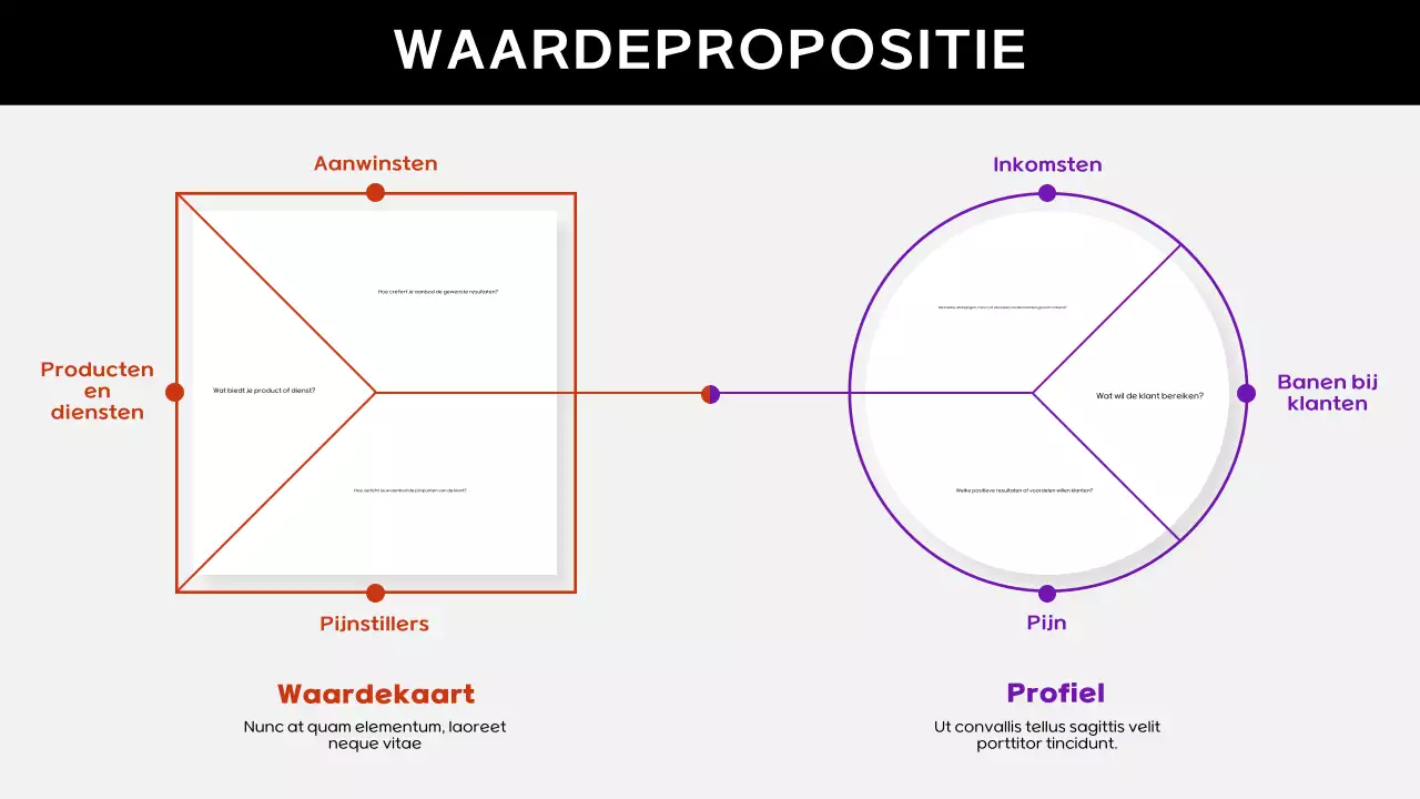 grijs modern ondernemingsplan