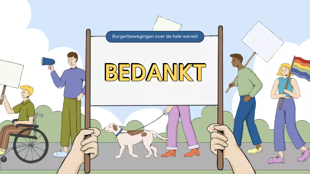 pastel moderne burgerbewegingen tentoonstelling