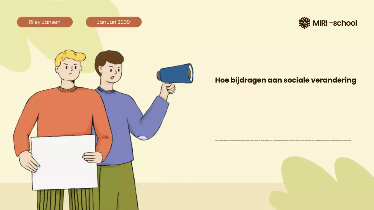 Beige en oranje moderne geïllustreerde burgerbewegingen over de hele wereld