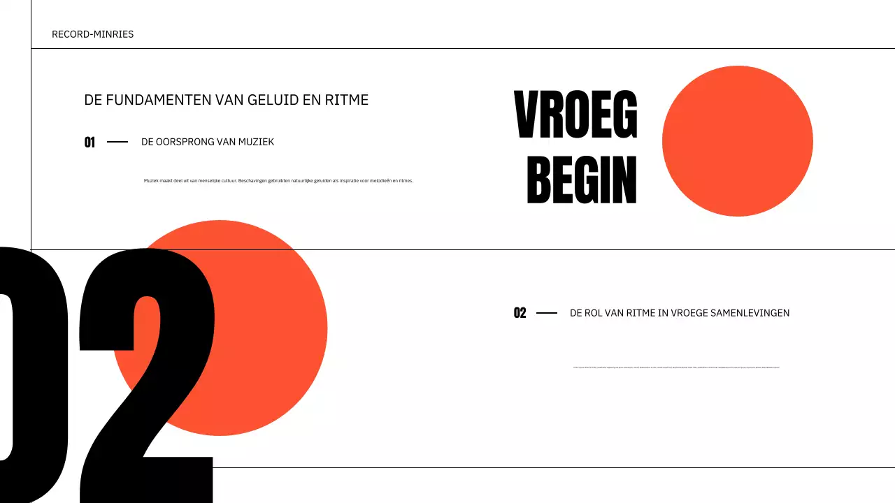 presentatie oranje klassieke muziek