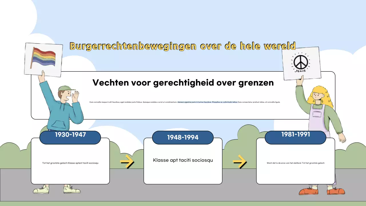 pastel moderne burgerbewegingen tentoonstelling