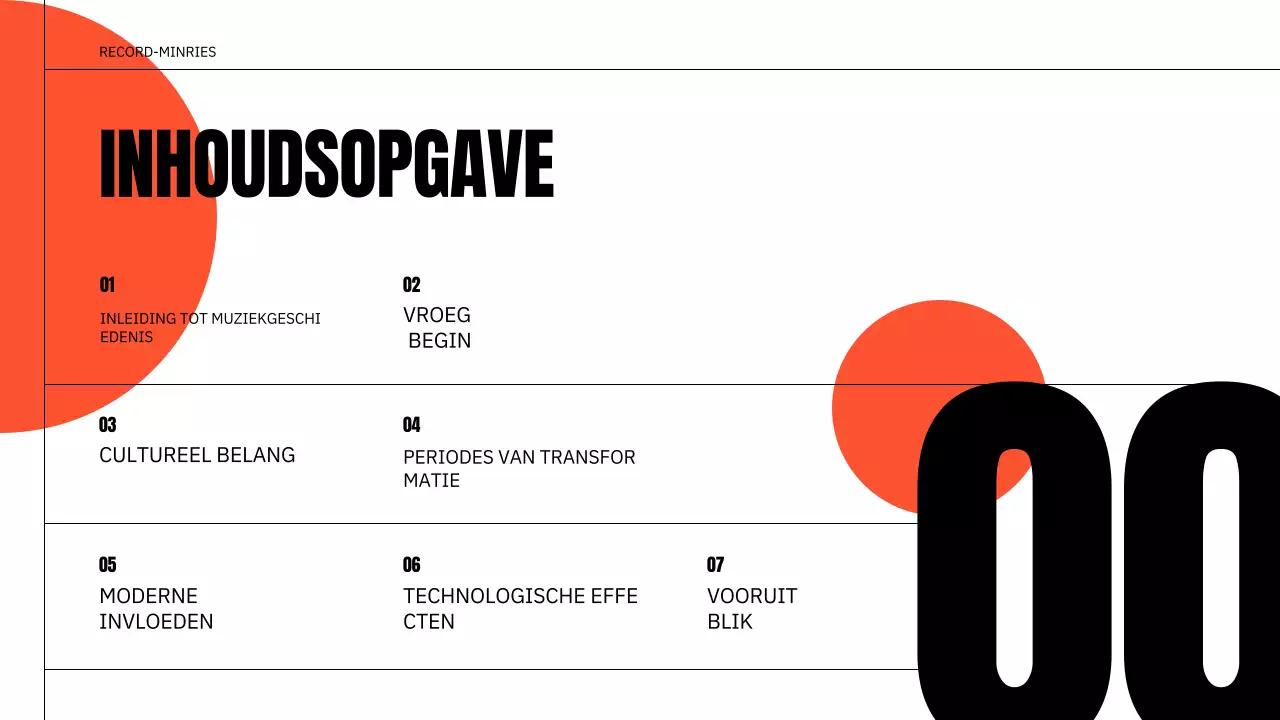 presentatie oranje klassieke muziek