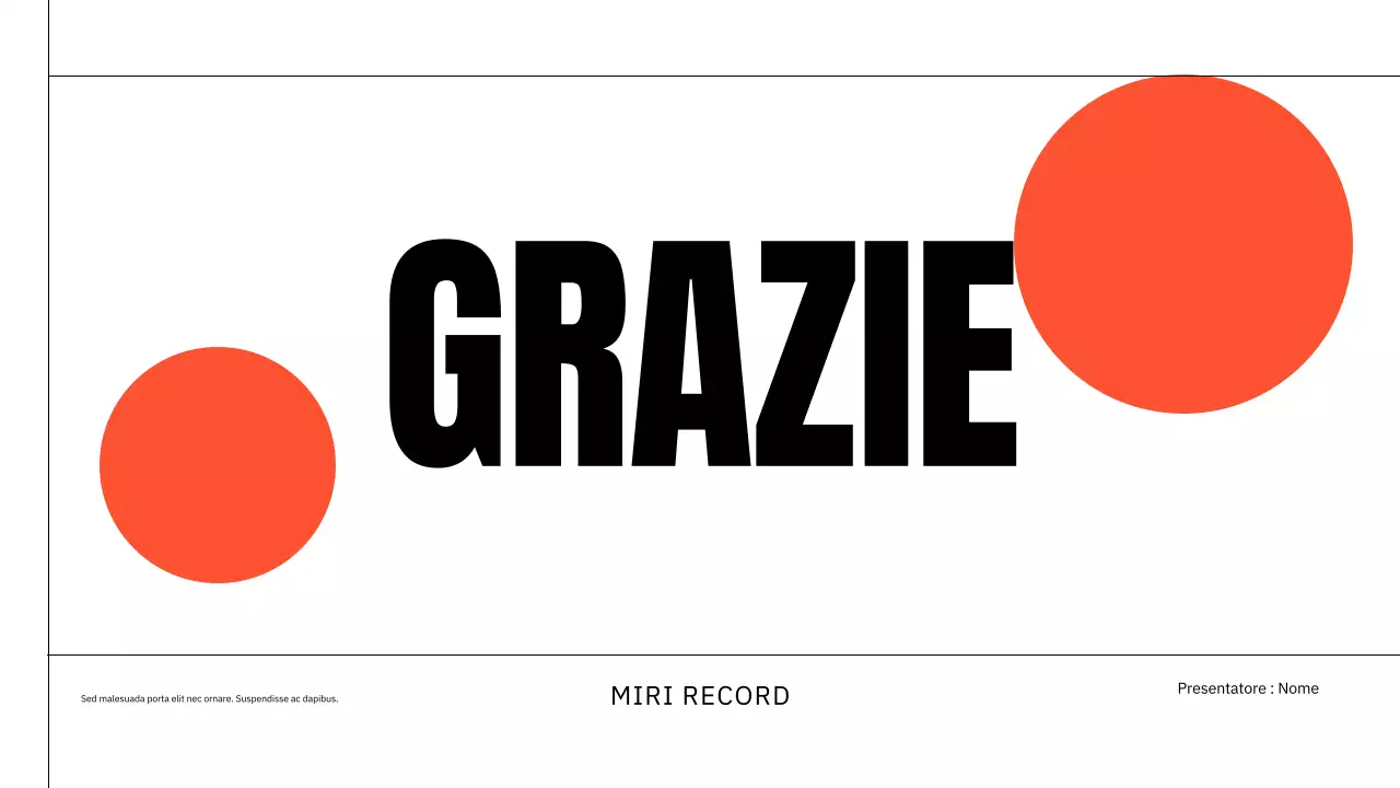 presentazione della musica classica arancione