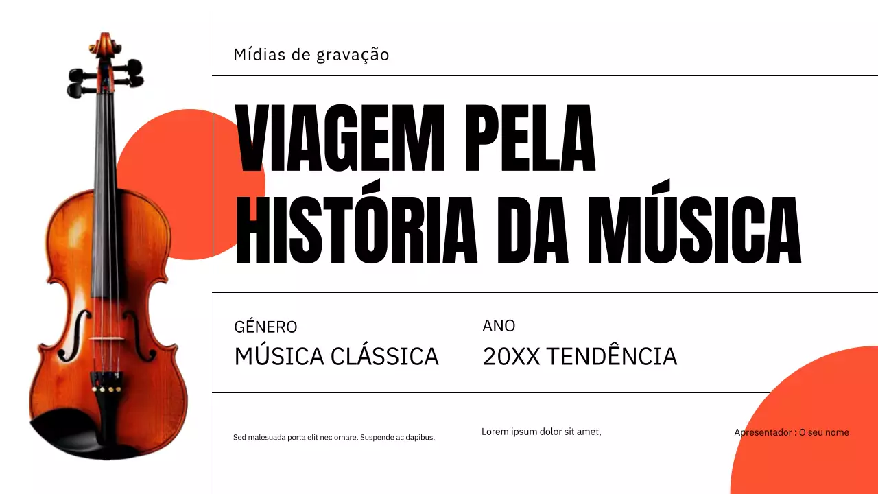 apresentação de música clássica laranja