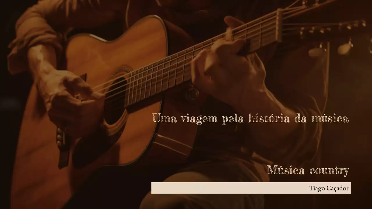 Apresentação da história da música rústica castanha