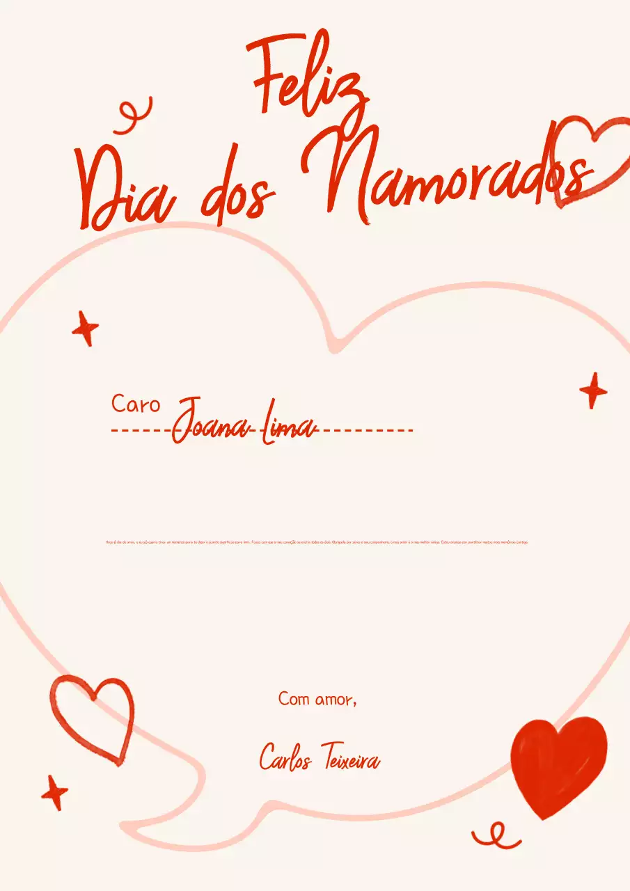 cartão vermelho elegante do amor
