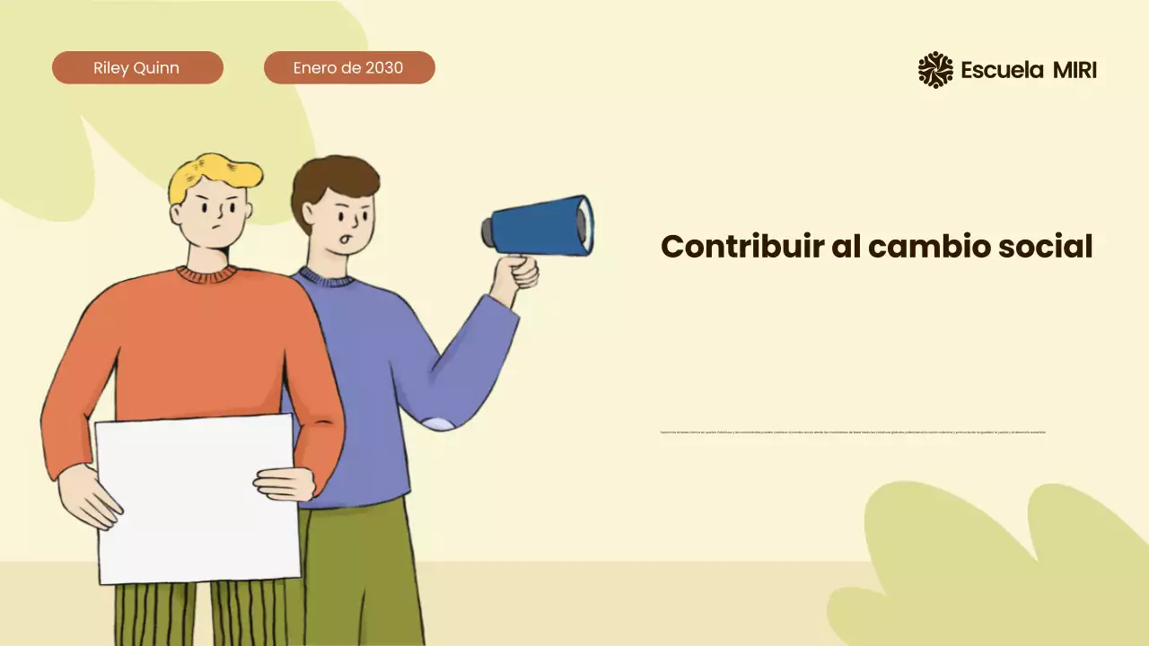 Beige y naranja Movimientos civiles modernos ilustrados en todo el mundo