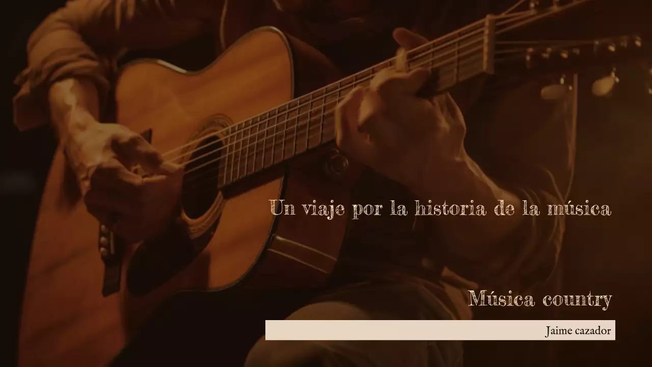 Presentación de la historia de la música rústica marrón