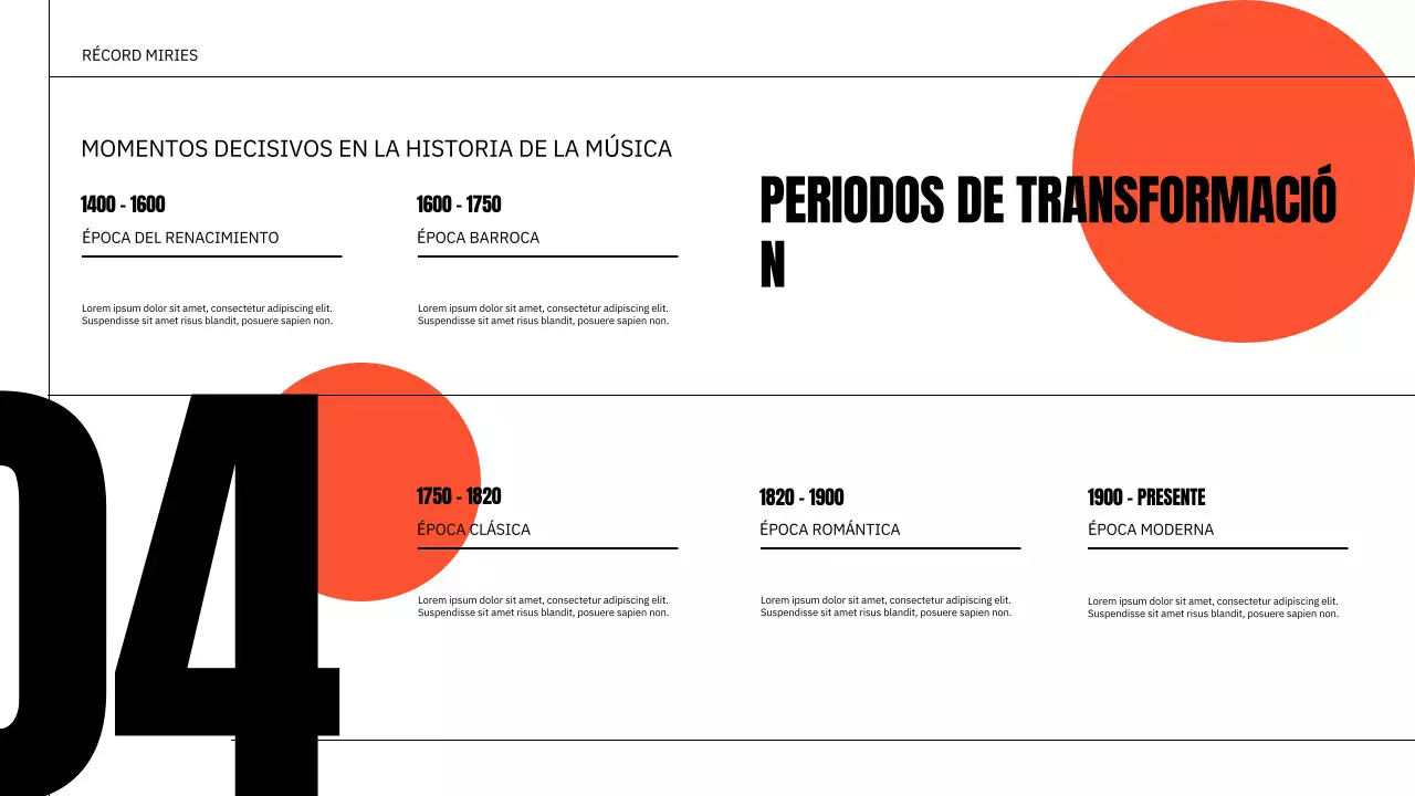 presentación de música clásica naranja