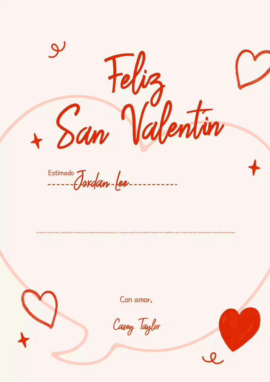 tarjeta de amor elegante roja