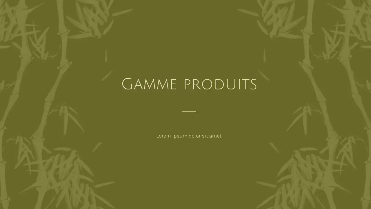 catalogue de produits botaniques verts