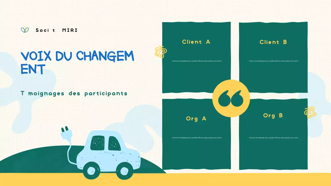 présentation de l'association verte et biologique à but non lucratif