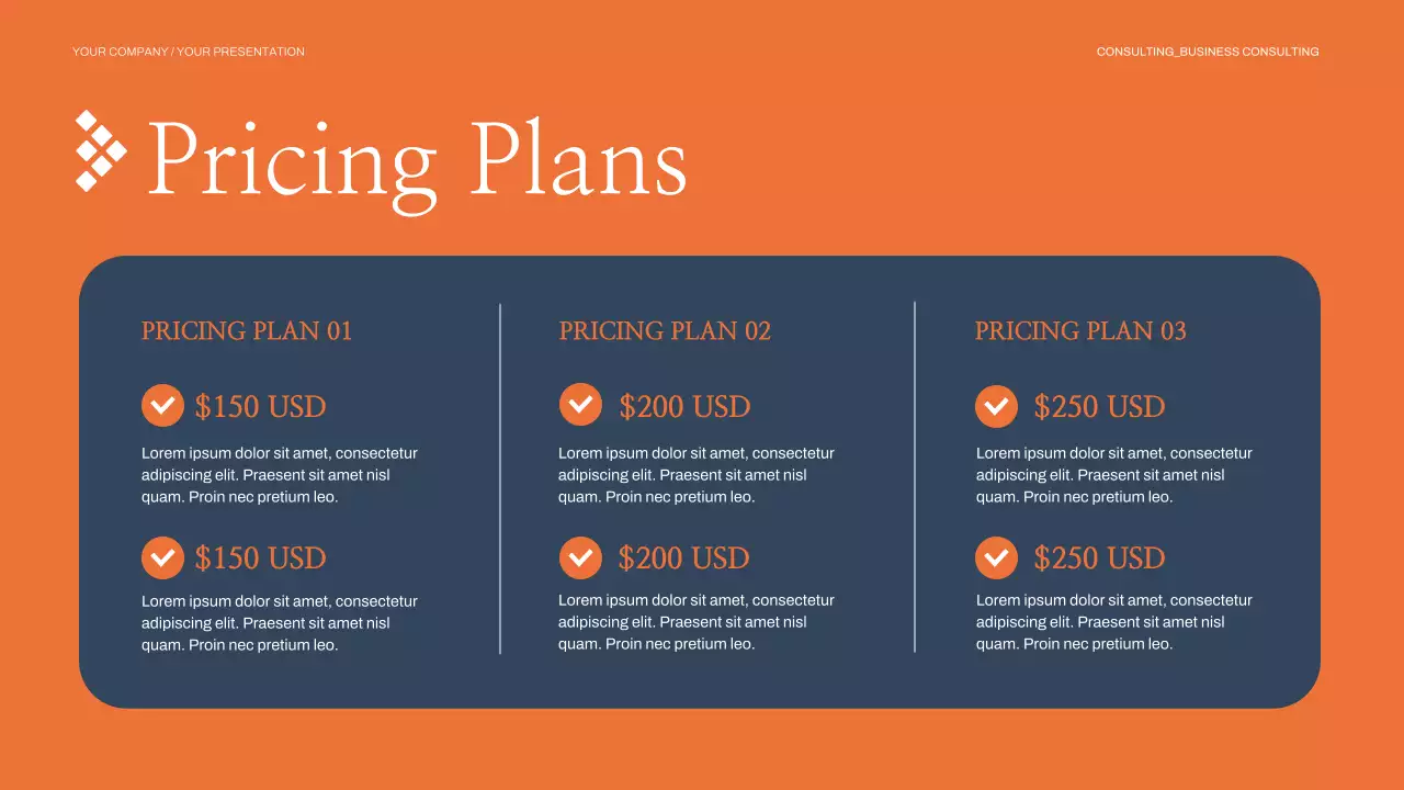 Orange Modern Business Consulting Presentation