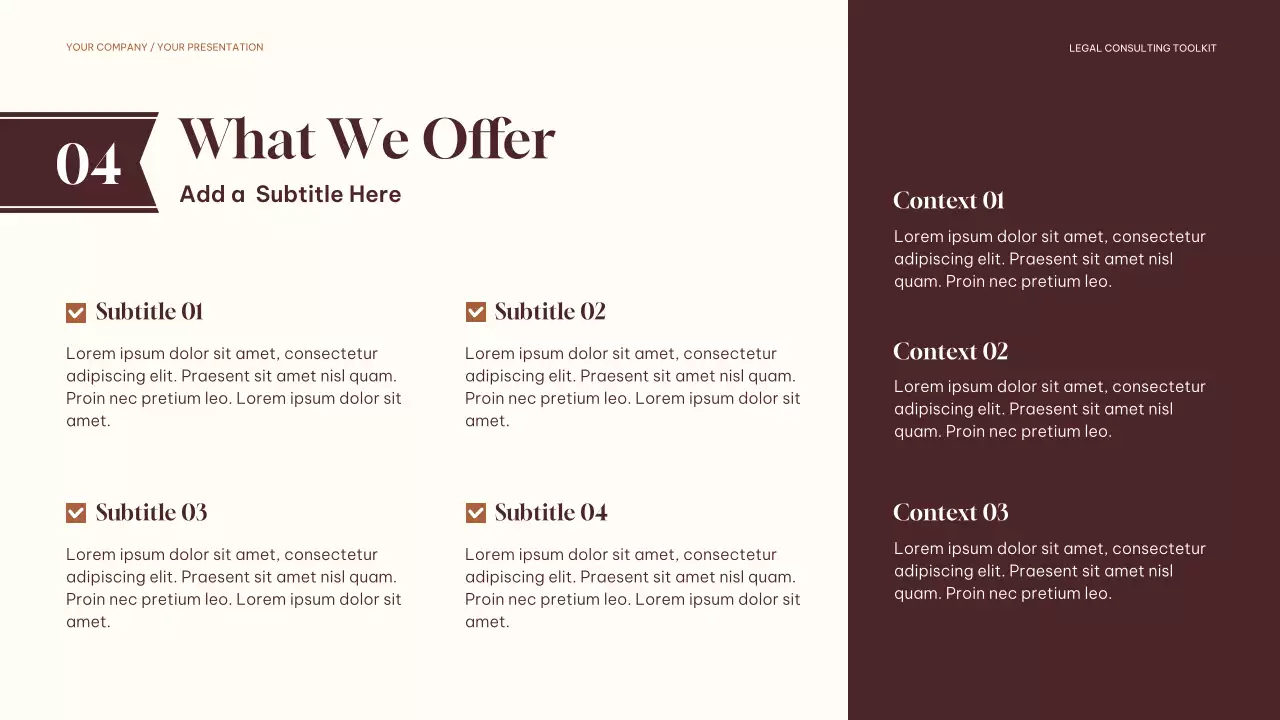 Brown Classic Legal Consulting Presentation