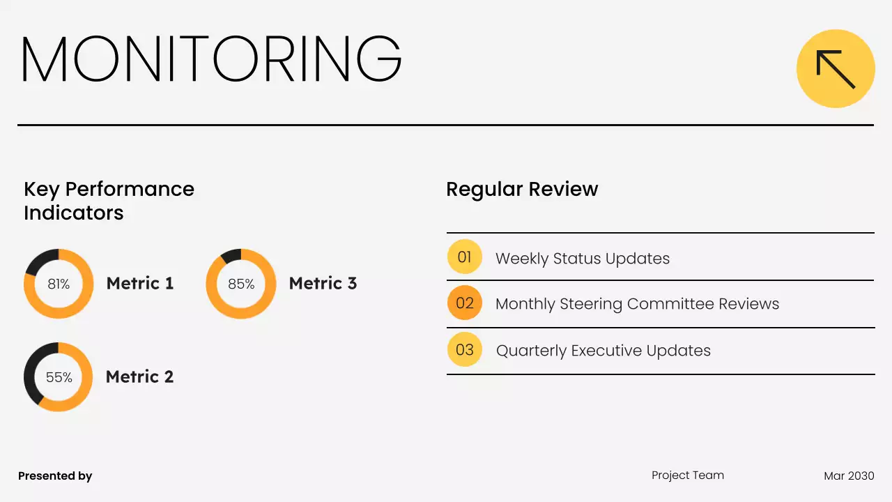 Black Modern Team Kick-Off Meeting Presentation