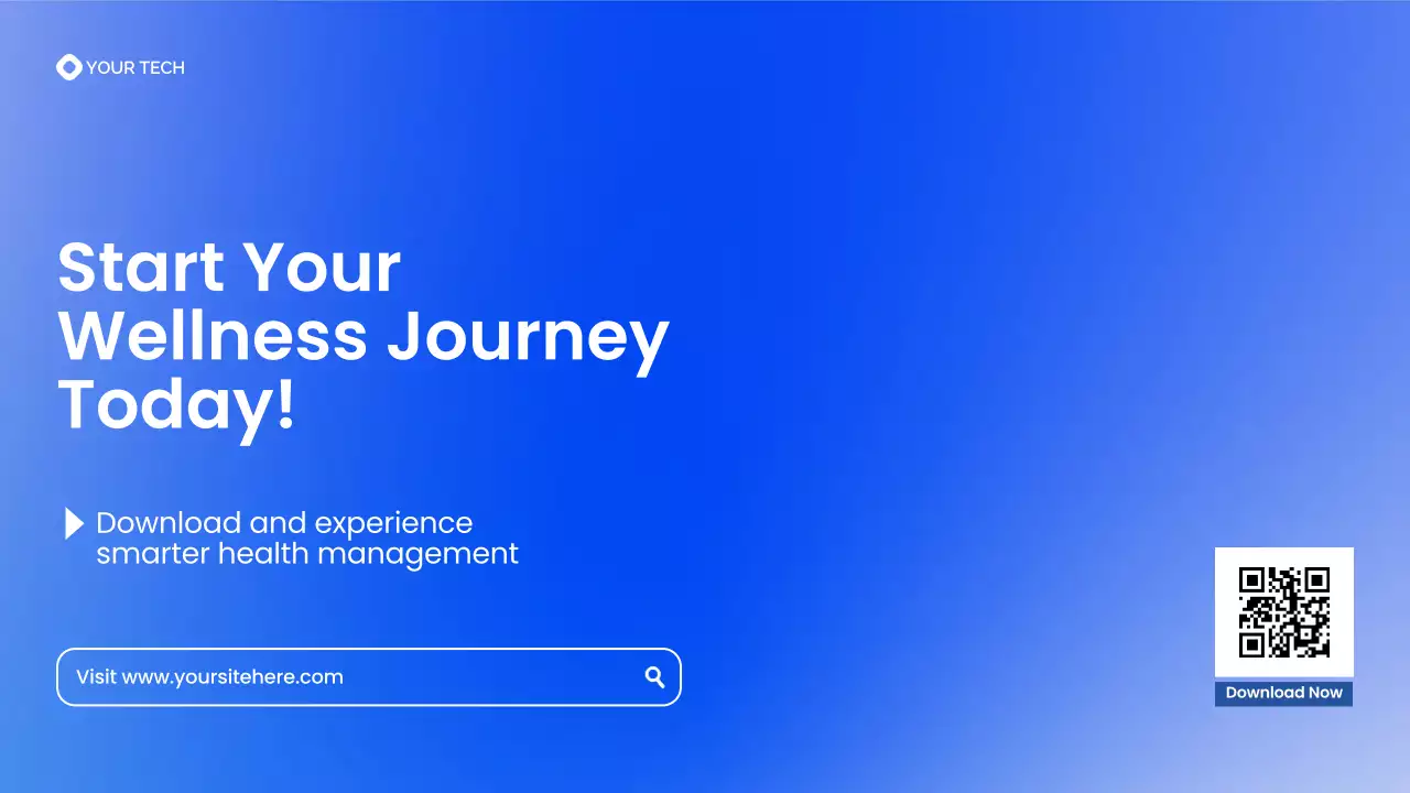 Blue Gradient Modern Health Tech Introduction Presentation