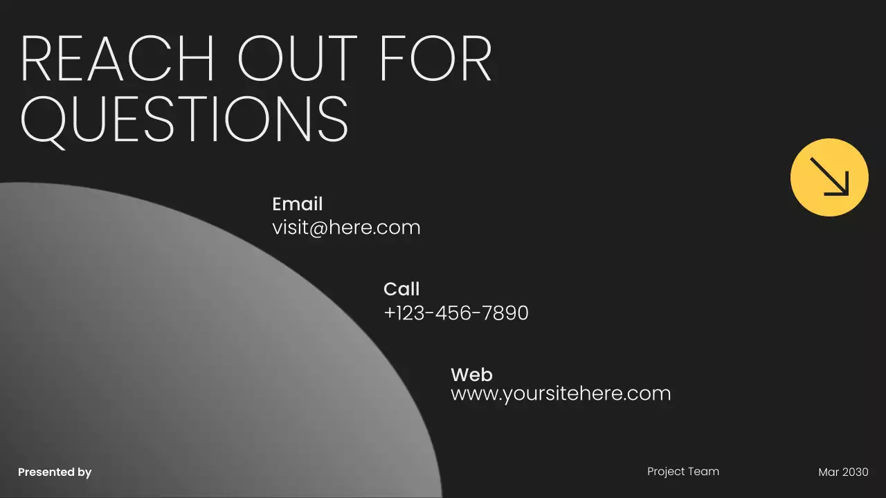 Black Modern Team Kick-Off Meeting Presentation