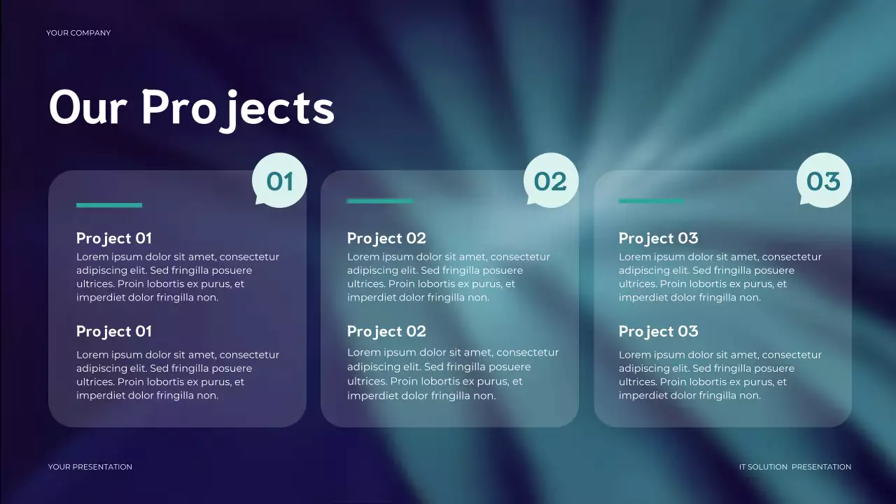 Blue Modern IT Solution Presentation