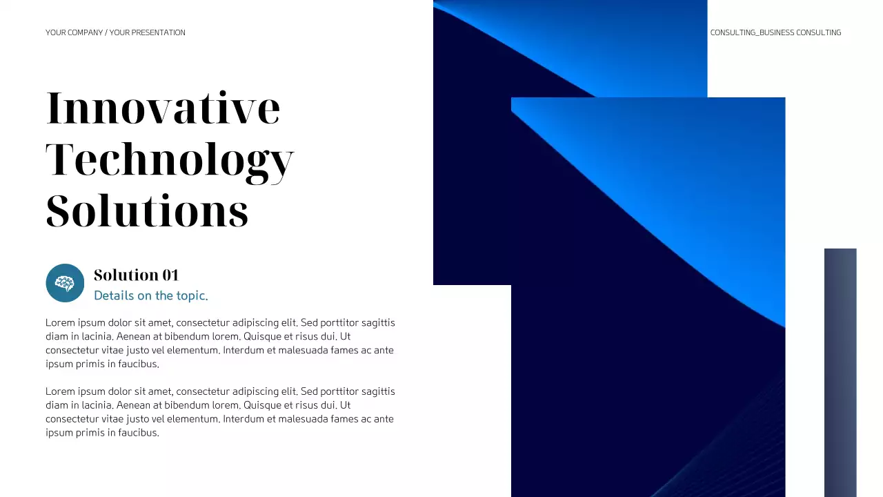 Black Modern Business Consulting Presentation