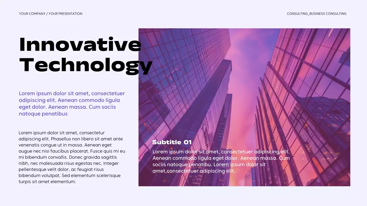 Purple Modern Business Consulting Presentation