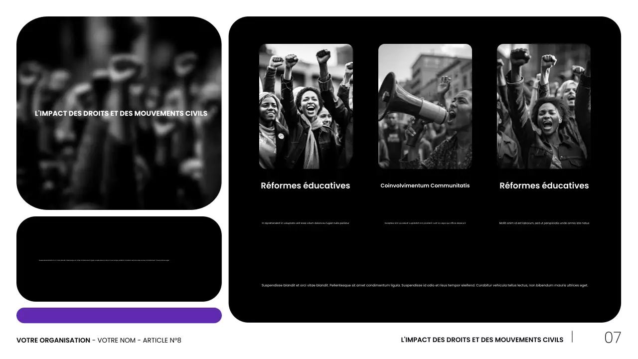 présentation des mouvements civils modernes noirs