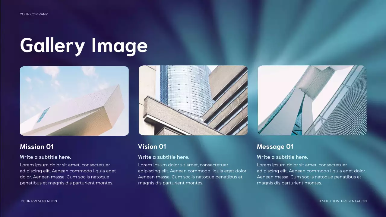 Blue Modern IT Solution Presentation
