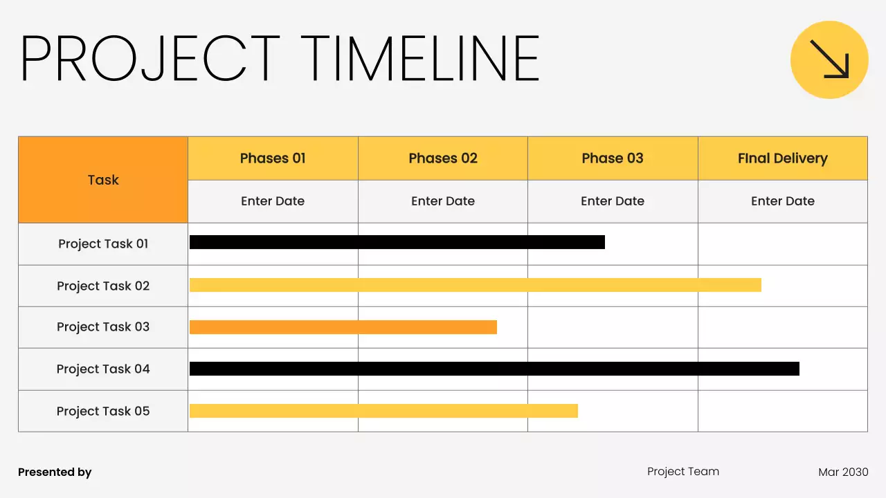 Black Modern Team Kick-Off Meeting Presentation