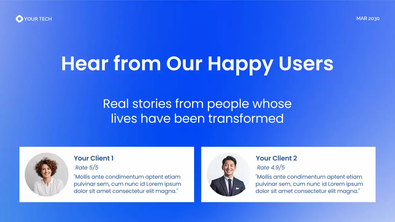 Blue Gradient Modern Health Tech Introduction Presentation