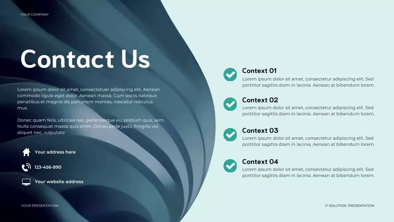 Blue Modern IT Solution Presentation