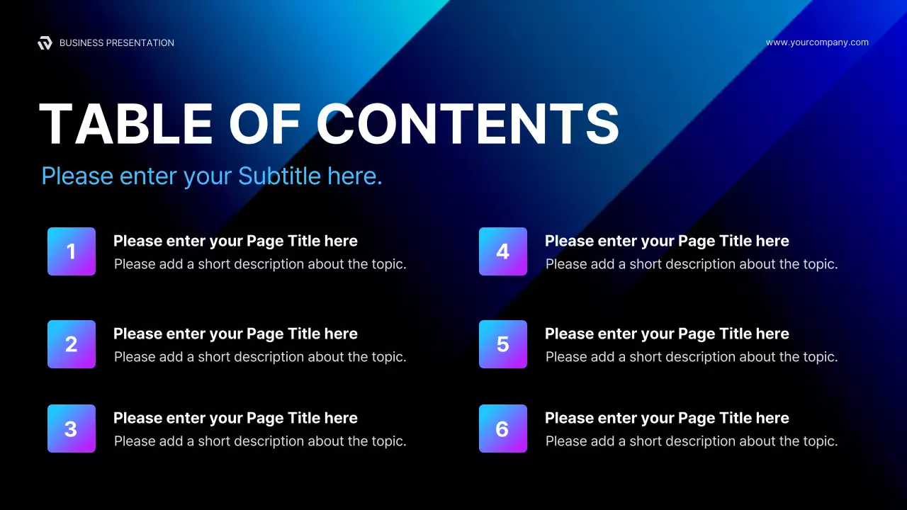 블루 모던 암호화폐 정보 프레젠테이션