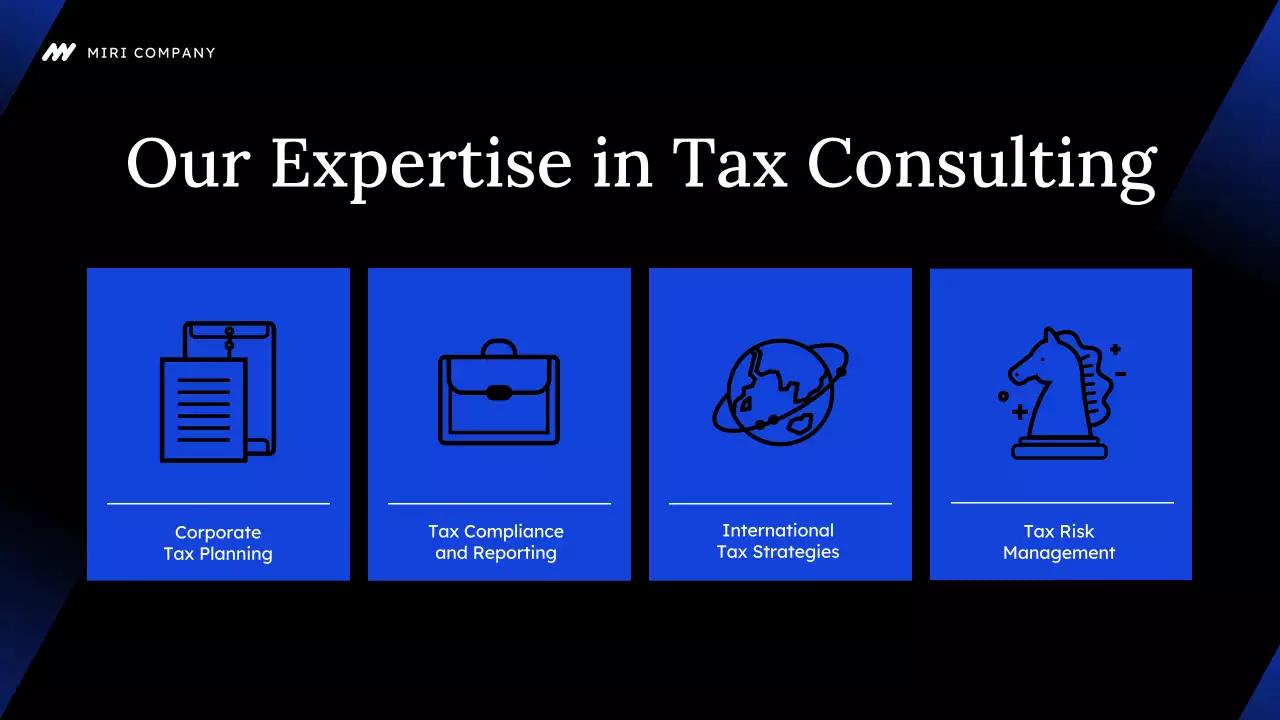 Black Modern Tax Consulting Presentation