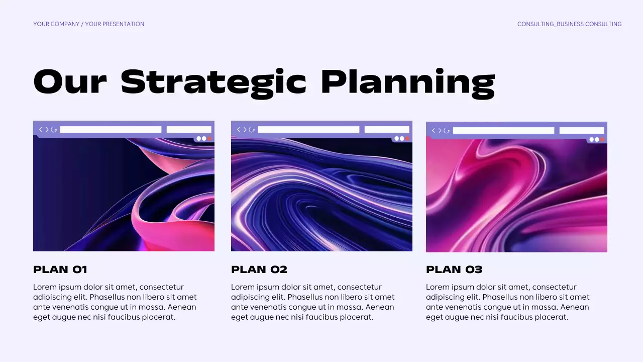 Purple Modern Business Consulting Presentation