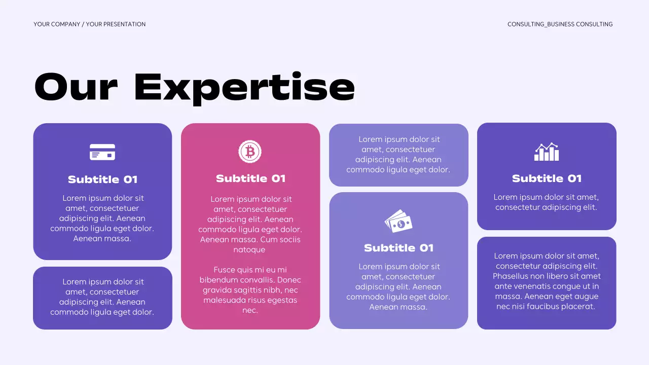 Purple Modern Business Consulting Presentation
