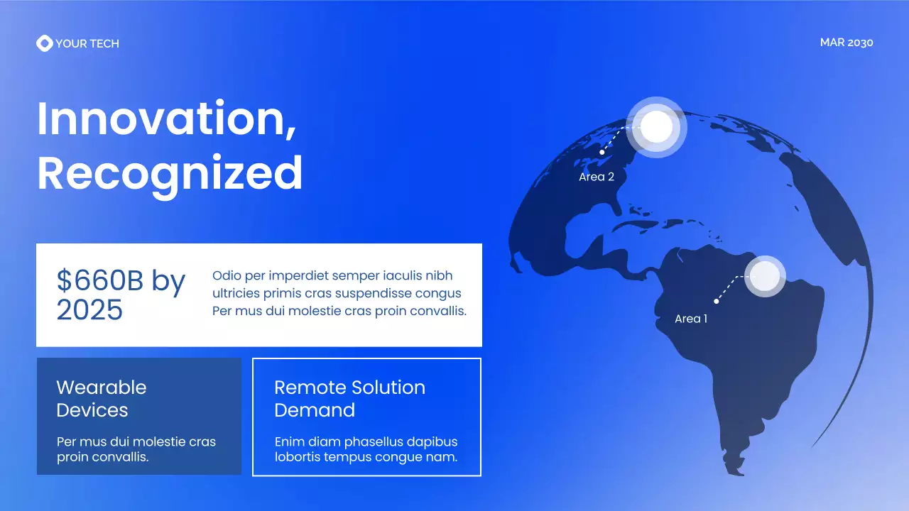 Blue Gradient Modern Health Tech Introduction Presentation