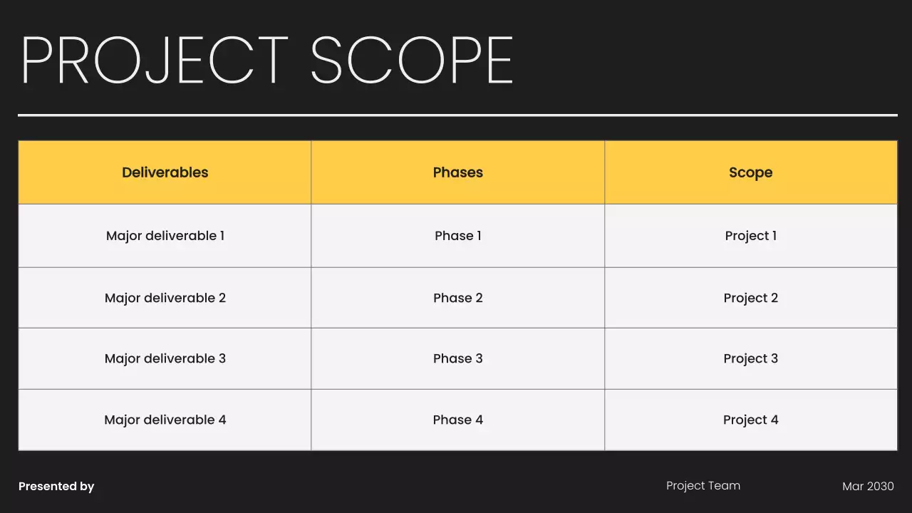 Black Modern Team Kick-Off Meeting Presentation