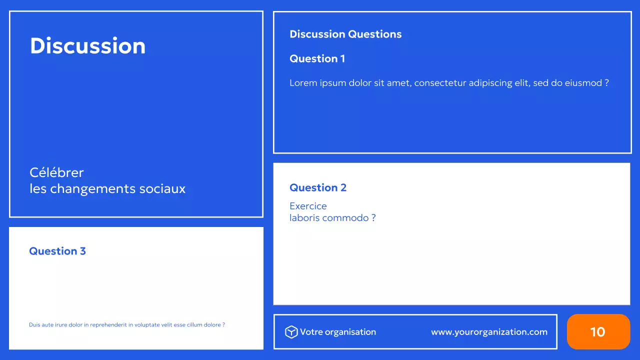 promotion des droits civiques en bleu moderne