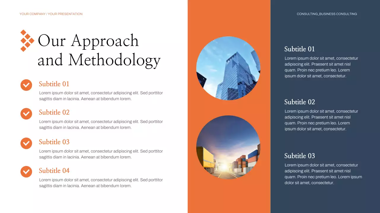 Orange Modern Business Consulting Presentation