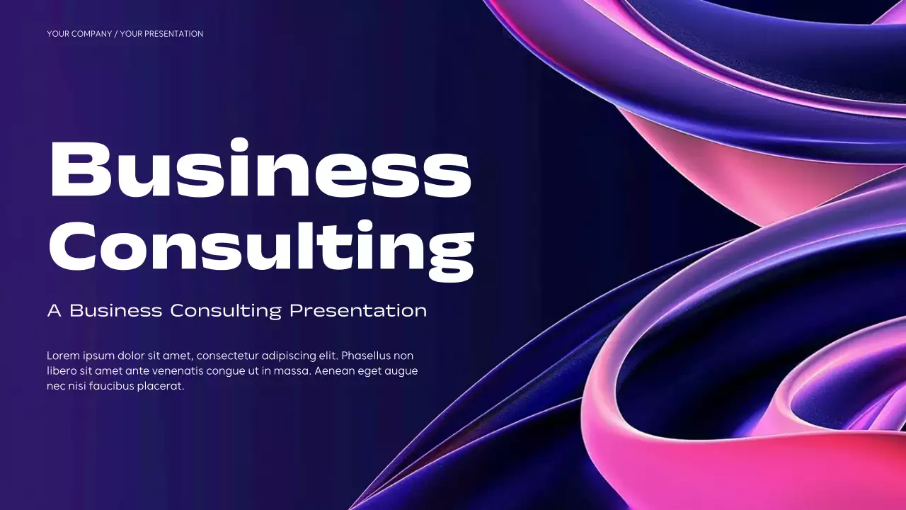 Purple Modern Business Consulting Presentation