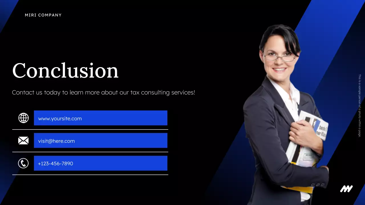 Black Modern Tax Consulting Presentation