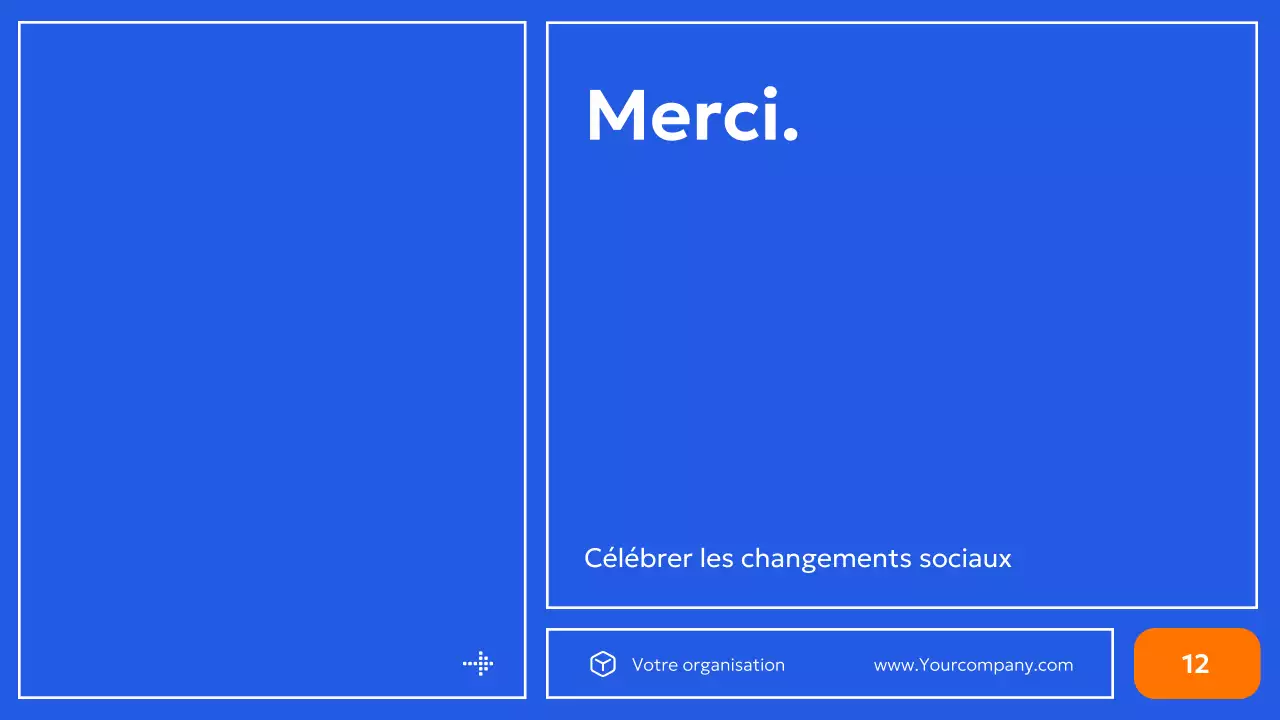 promotion des droits civiques en bleu moderne