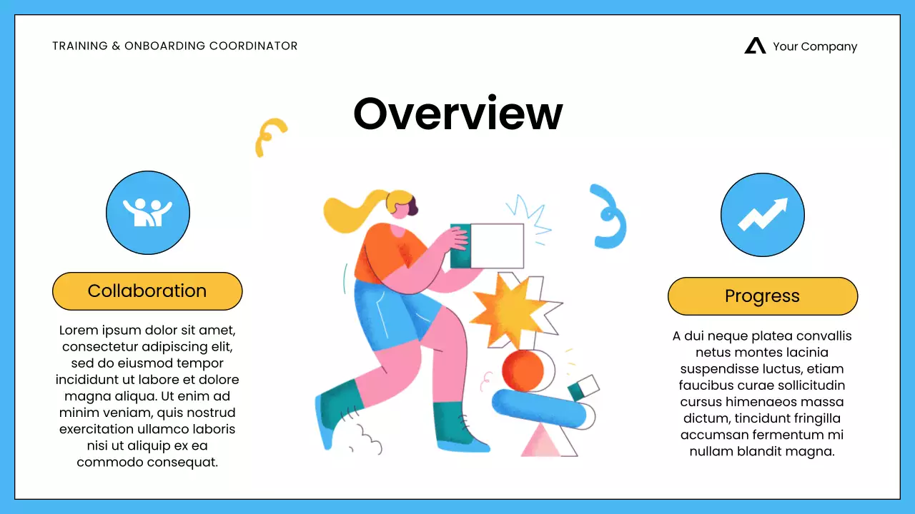 White Blue Minimalist Sales Training for Employees Presentation