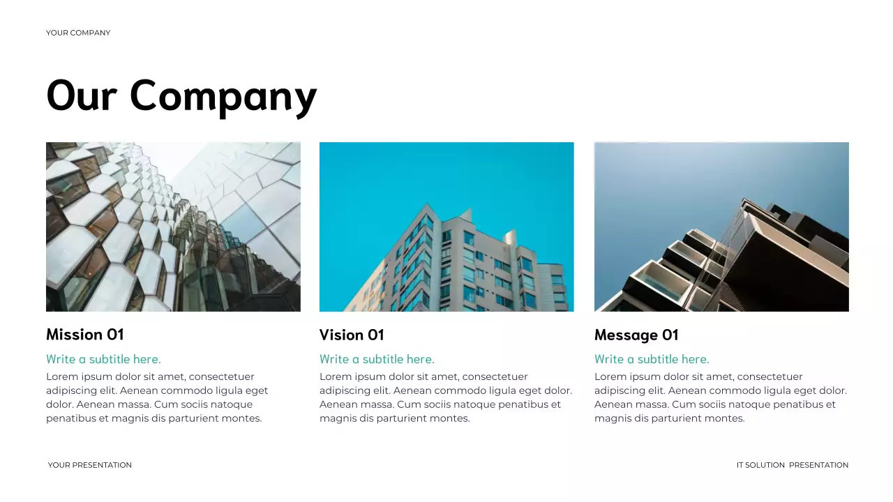 Blue Modern IT Solution Presentation