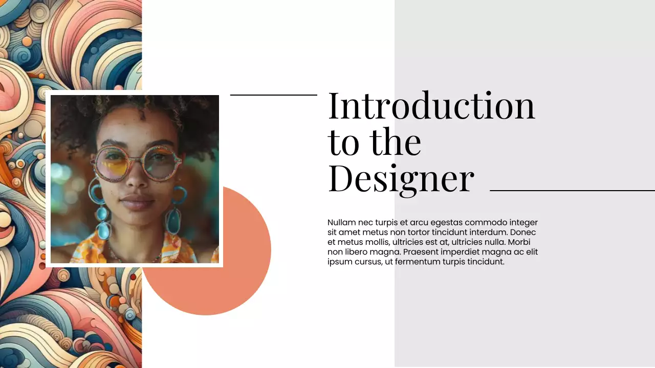 White Modern Graphic Design Portfolio Presentation