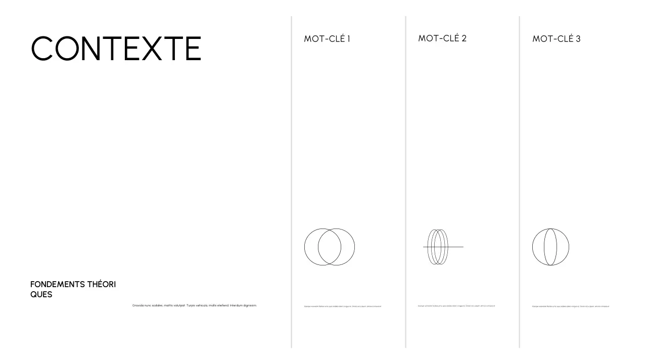 Introduction académique minimale noire document de classe