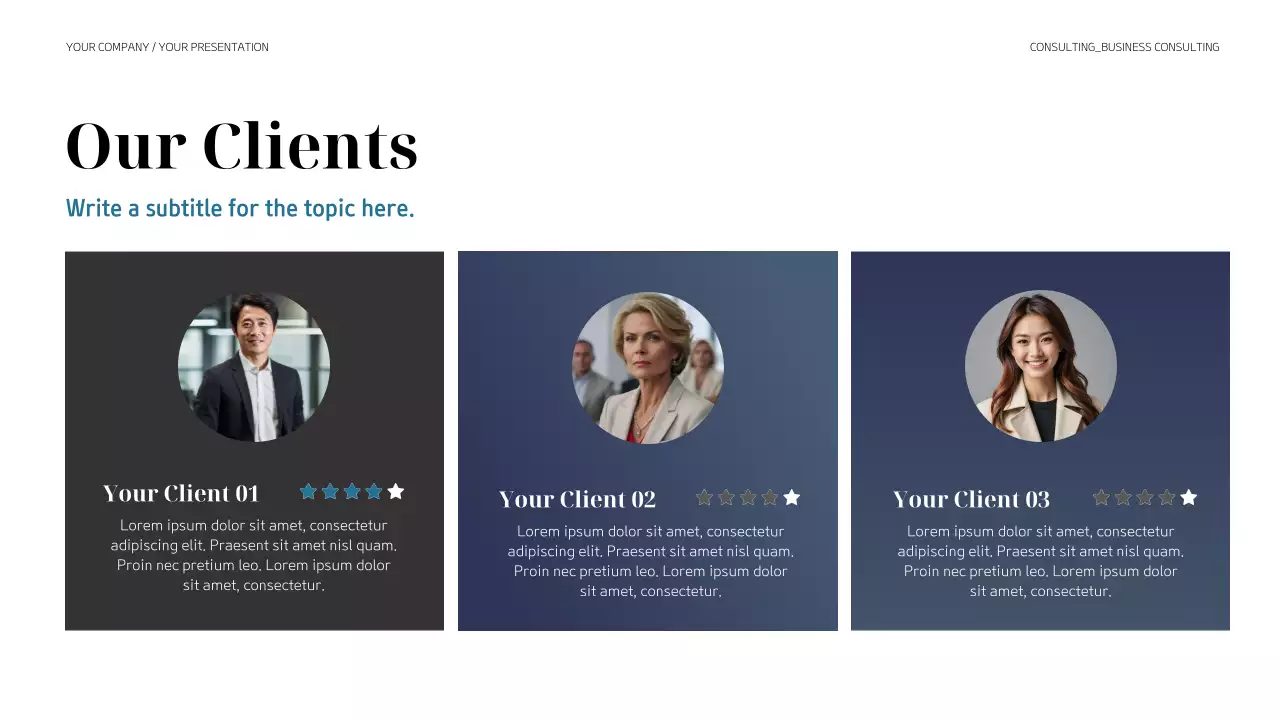 Black Modern Business Consulting Presentation