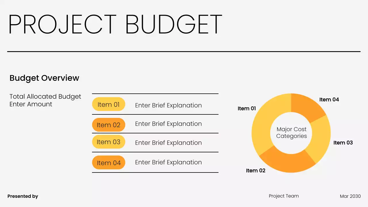 Black Modern Team Kick-Off Meeting Presentation