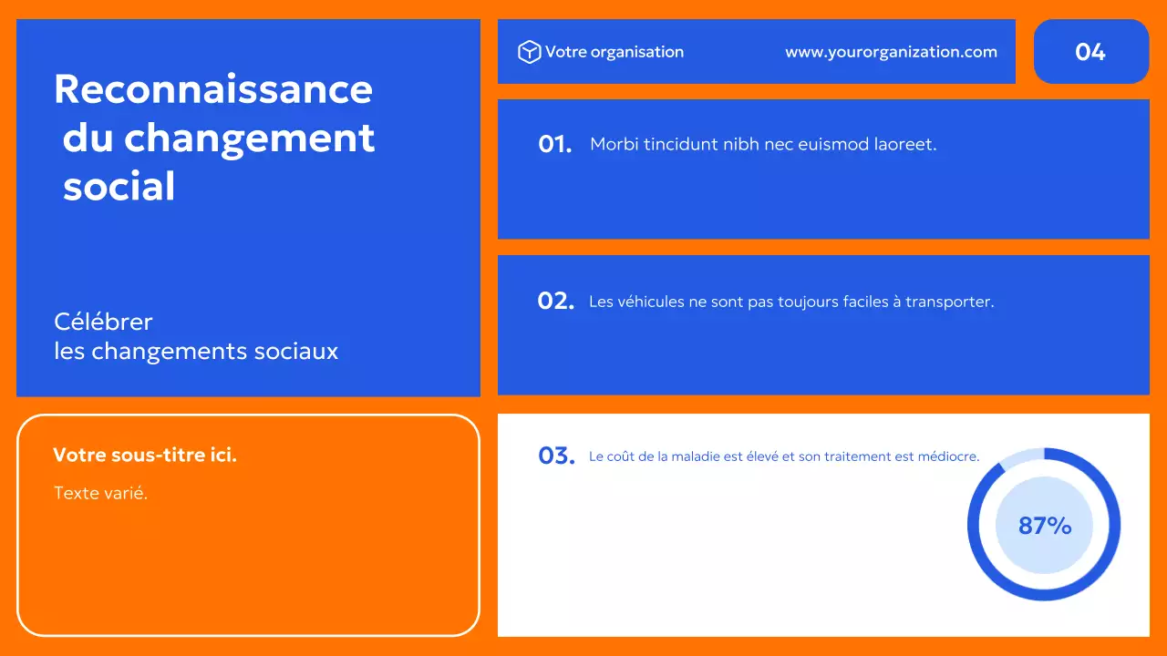 promotion des droits civiques en bleu moderne