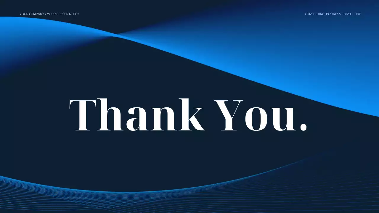 Black Modern Business Consulting Presentation