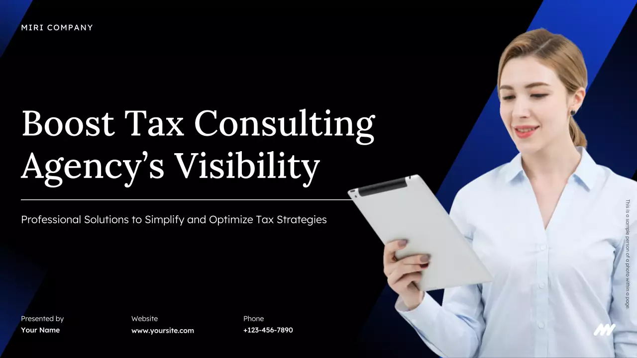 Black Modern Tax Consulting Presentation