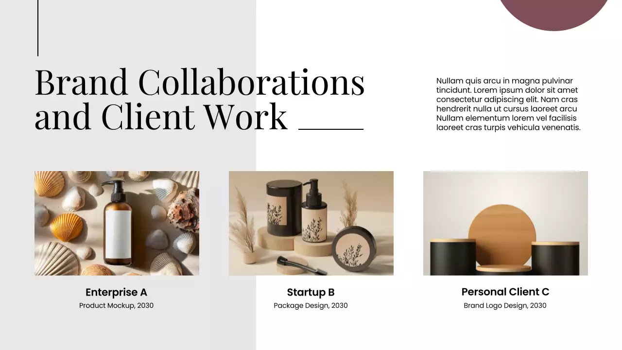 White Modern Graphic Design Portfolio Presentation